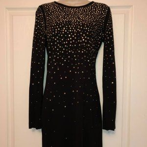 Gianni Bini Black and Gold Dress